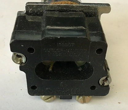 CUTLER HAMMER 10250T6033 ILLUMINATOR SELECTOR SWITCH ***MISSING TOP SCREWS***