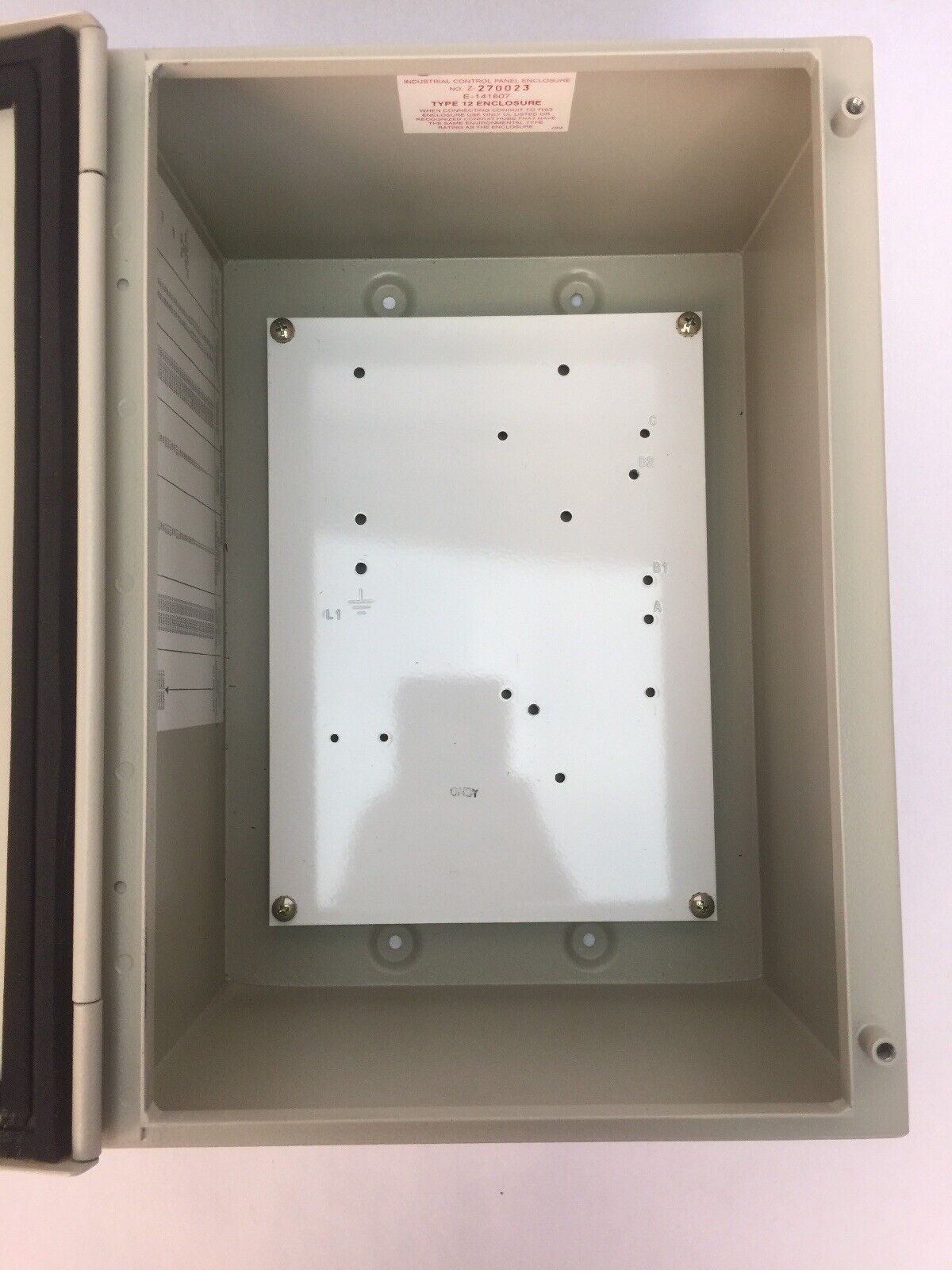 ALLEN BRADLEY 109-A30JD3-C32-7 TYPE 12 STARTER ENCLOSURE ONLY