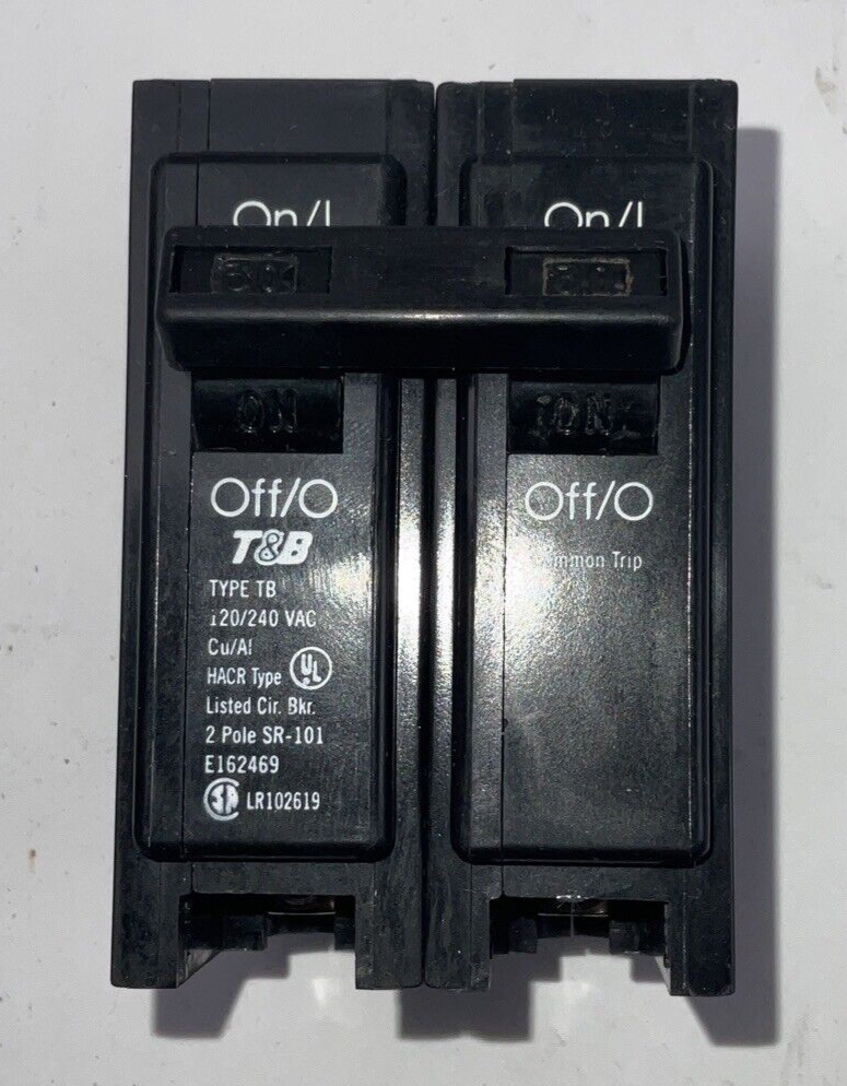 THOMAS & BETTS TB230 CIRCUIT BREAKER 120/240VAC TYPE HACR ***LOTOF5***