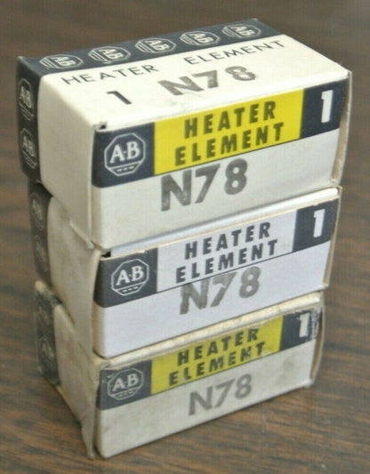 LOT of 3 / ALLEN-BRADLEY N78 THERMAL OVERLOAD HEATER ELEMENTS / NEW SURPLUS
