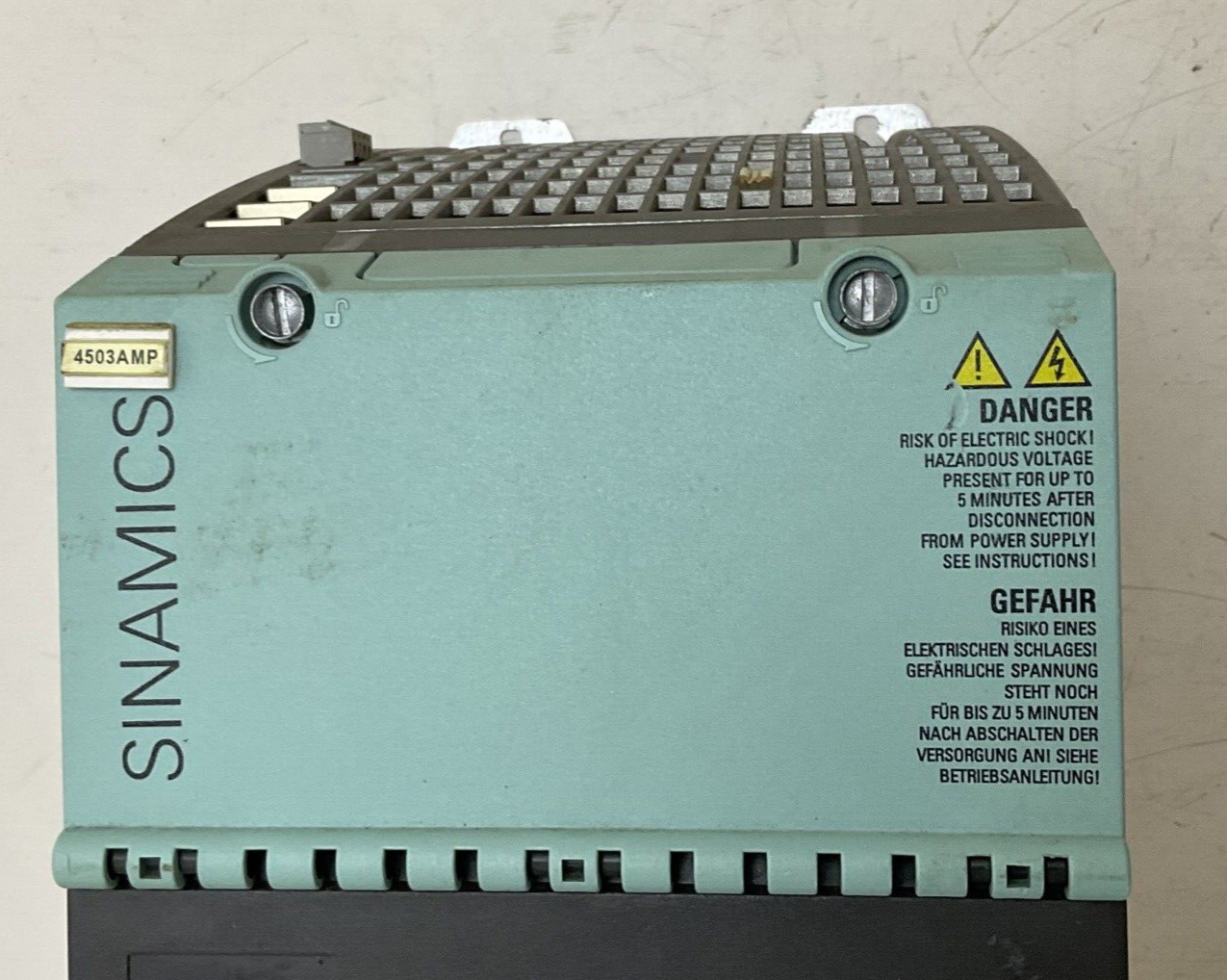 SIEMENS 6SL3120-1TE24-5AA3 SERVO DRIVE 600VDC 45A VER.D