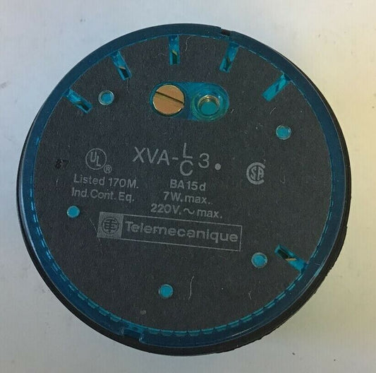 TELEMECANIQUE XVA-LC3 INDICATING BEACON COVER BLUE 7W 220VAC