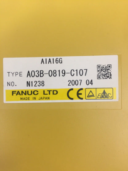 FANUC A03B-0819-C107 INPUT MODULE