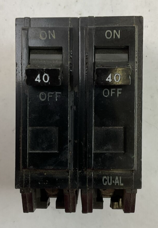 GE TQL2140 CIRCUIT BREAKER 2POLE 40AMP 120/240VAC