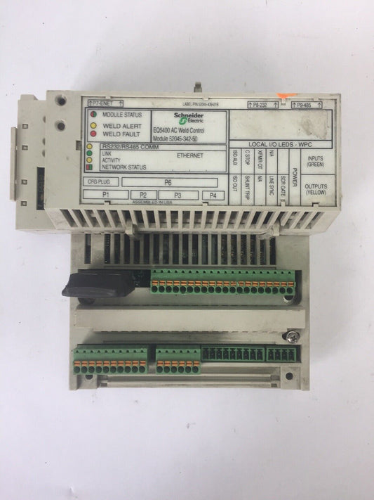 SCHNEIDER EQ5400 AC WELD CONTROL MODULE 52045-342-50 REV A