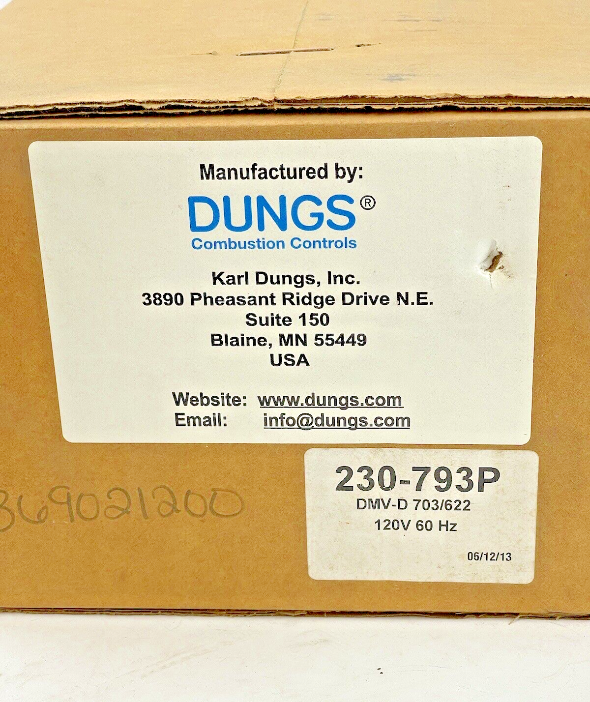 DUNGS - 267022 - DMV-D 703/622 - Dual Modular Valve POC - 230-793P - 120 VAC