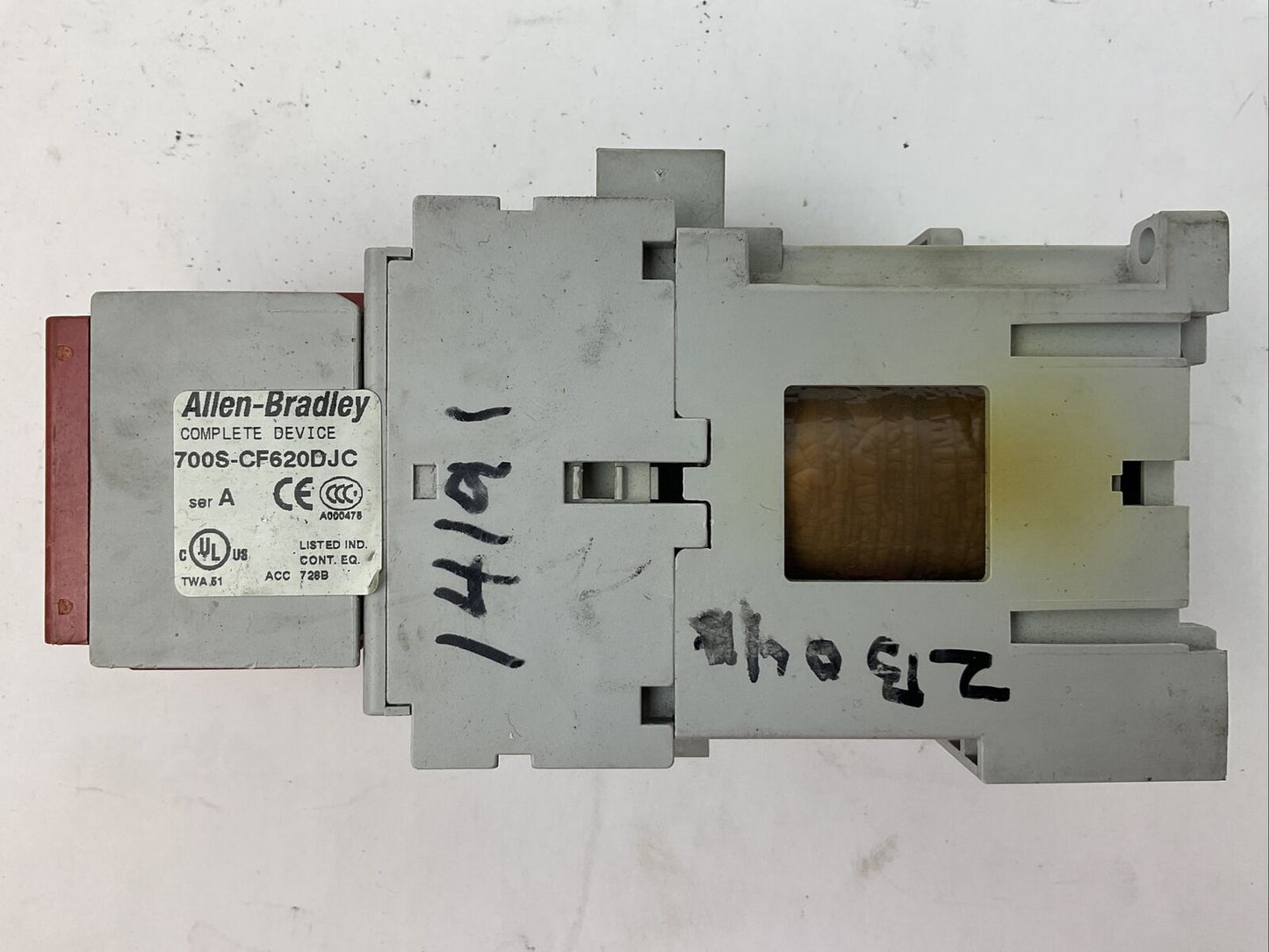 ALLEN BRADLEY 700S-CF620DJC COIL 24VDC 700-CF310D* 600VAC 25A SER A 100S-F SER B