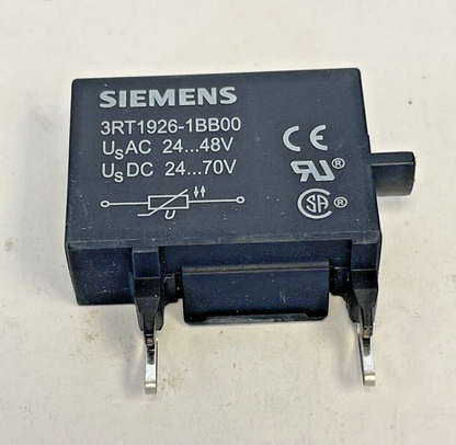 SIEMENS *LOT OF 2* - 3RT1926-1BB00 - VARISTOR SURGE SUPPRESSOR - 24-48 VAC