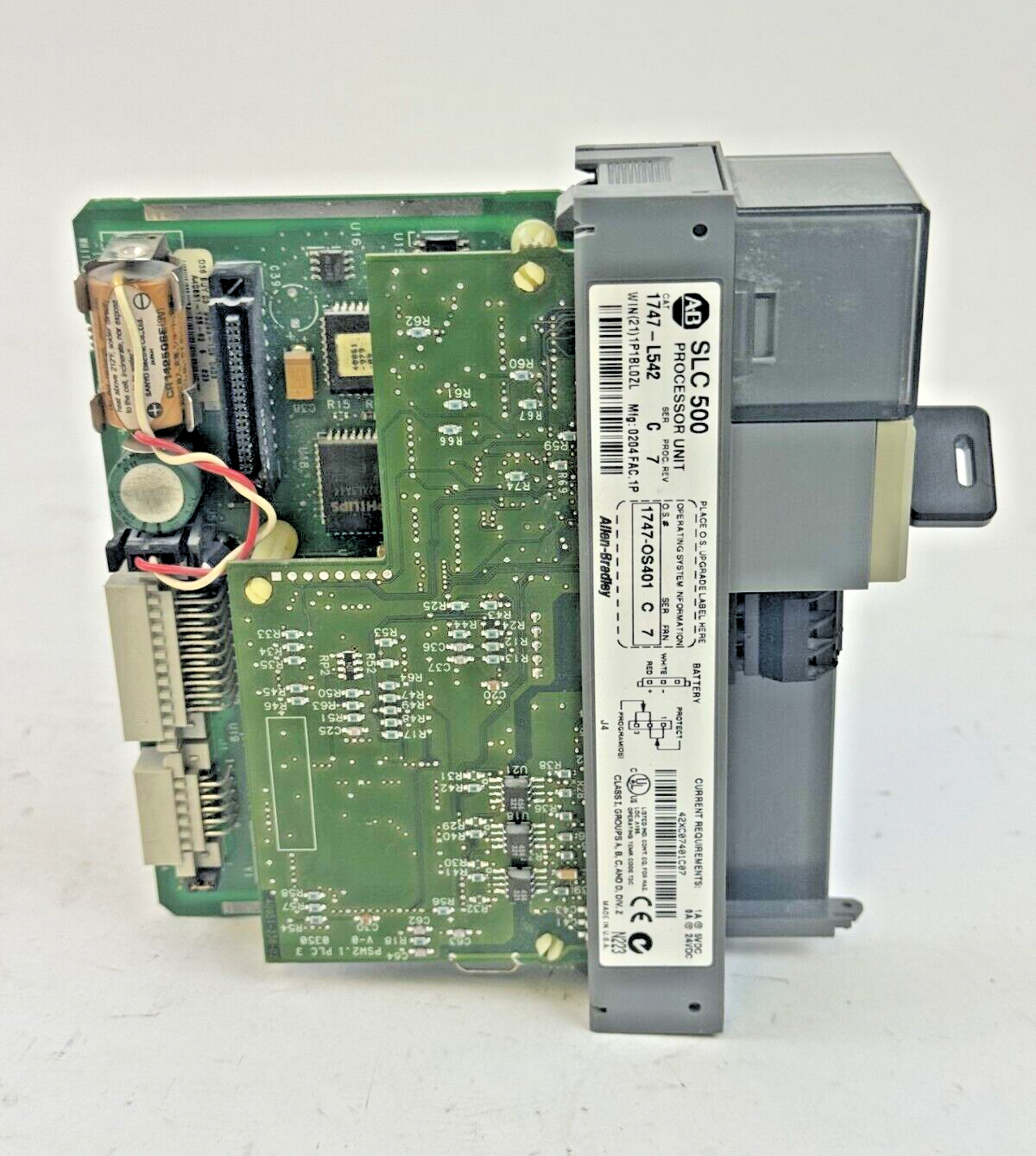 ALLEN-BRADLEY - 1747-L542 SER. C REV. 7 FRN: 7 - SLC 500 CPU PROCESSOR *NO DOOR*