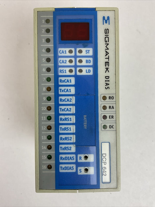 SIGMATEK 05-004-642 DIAS ZENTRALEINHEIT DCP642 PROCESSOR MODULE HW: 5.5 SW: