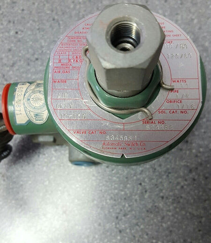 ASCO MODEL 8345B51 1/4" VALVE 120V 60HZ 10-150PSI
