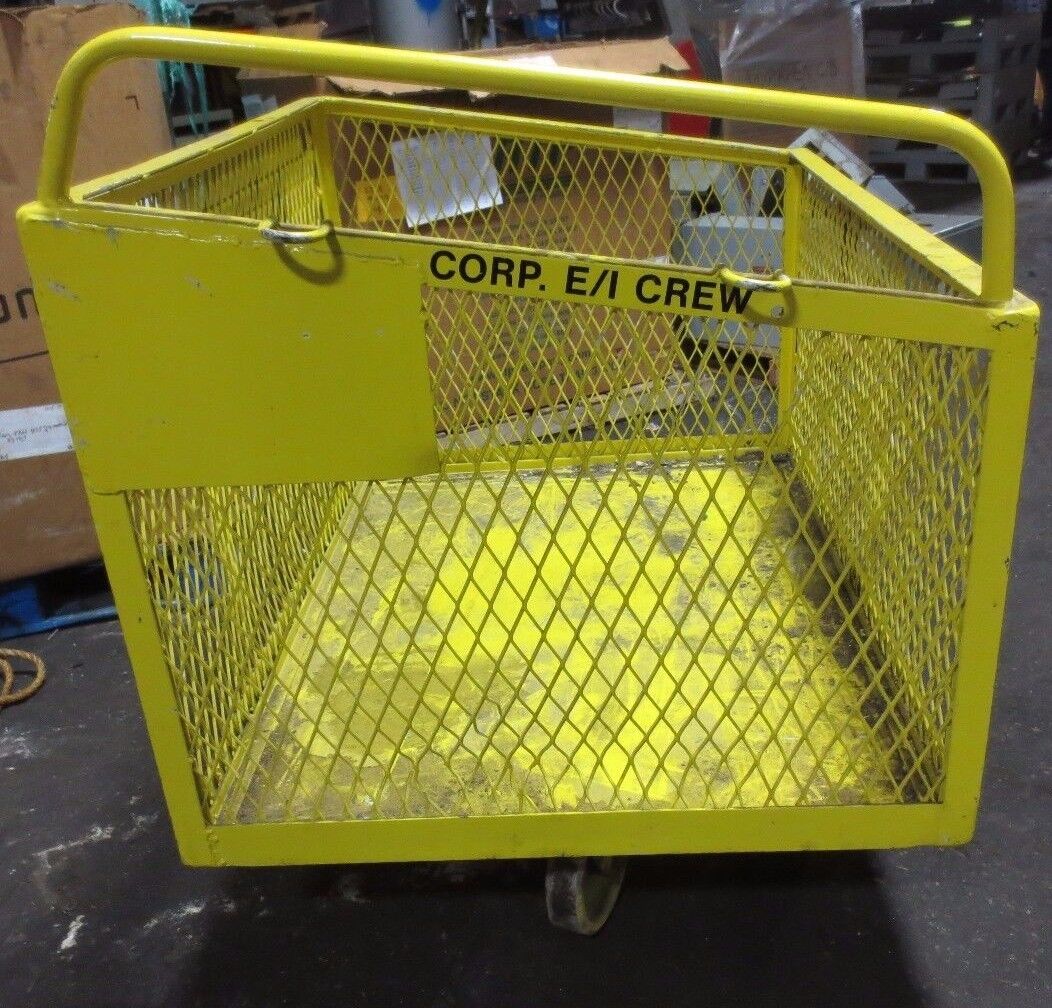 STEEL MESH SHOP / FACTORY CART ELECTRICIAN WELDER MAINTENANCE - 48" x 36" x 30"