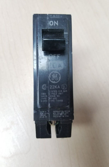 GE 20 AMP SINGLE POLE CIRCUIT BREAKER 120/240 VAC MODEL THHQB1120