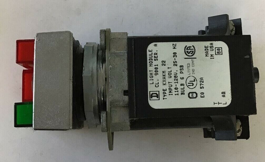 SQUARE D 9001 KXRLGGRR LIGHT MODULE