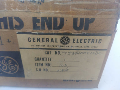 GENERAL ELECTRIC GE TJ34400TMDZ BREAKER TRIP UNIT 400A 3P  TJD400 W/INSTRUCTIONS