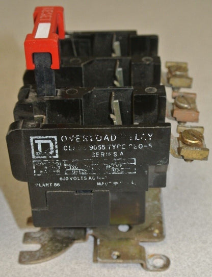 SQUARE D 9065 SEO-5 THERMAL OVERLOAD RELAY / 600VAC / 360VA / 0-120VAC / 3A