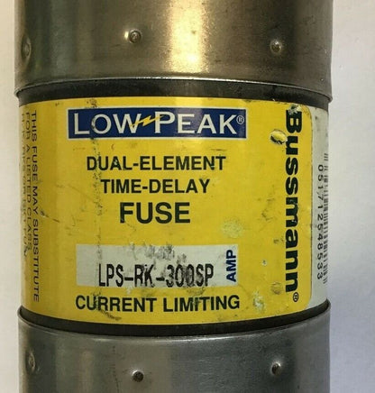 BUSSMANN LPS-RK-300SP LOW PEAK FUSE 300AMP 600VAC 300VDC