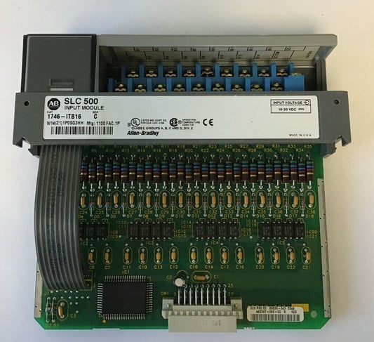 ALLEN BRADLEY 1746-ITB16 INPUT MODULE SER.C 10-30VDC PLC MODULE FAST DC-SINK