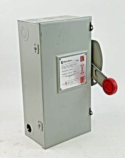 EATON - POWER MASTER - H321SNK - SAFETY SWITCH - 30 A, 120/240 VAC, TYPE 1