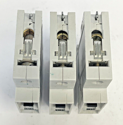 SIEMENS *LOT OF 3*- 5SX21 - CIRCUIT BREAKERS - D1,6 15 Amp 1 Pole - 230/400V