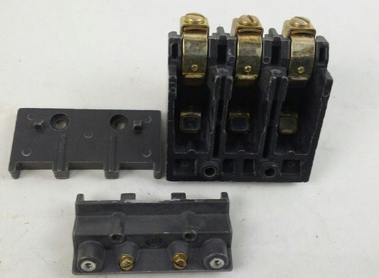 ALLEN BRADLEY X-355028 STATIONARY CONTACT BLOCK ASSEMBLY SIZE 1, 3 POLE
