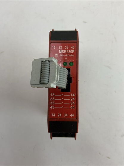 ALLEN BRADLEY 440R-H23180 MSR230P SER B GUARD MASTER SAFETY RELAY SUPPLY 24VDC