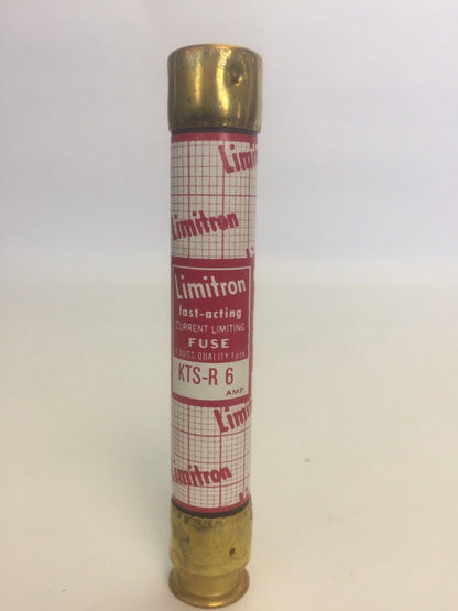 BUSSMAN LIMITRON KTS-R 6 FAST ACTING CURRENT LIMITING FUSE 6A 600VAC (LOT OF 10)
