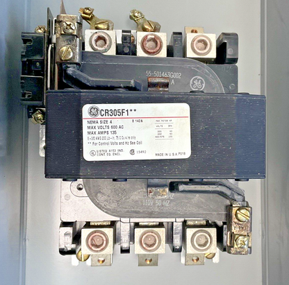 GENERAL ELECTRIC CR305 MAGNETIC CONTACTOR CR305F1** SZ 3-4