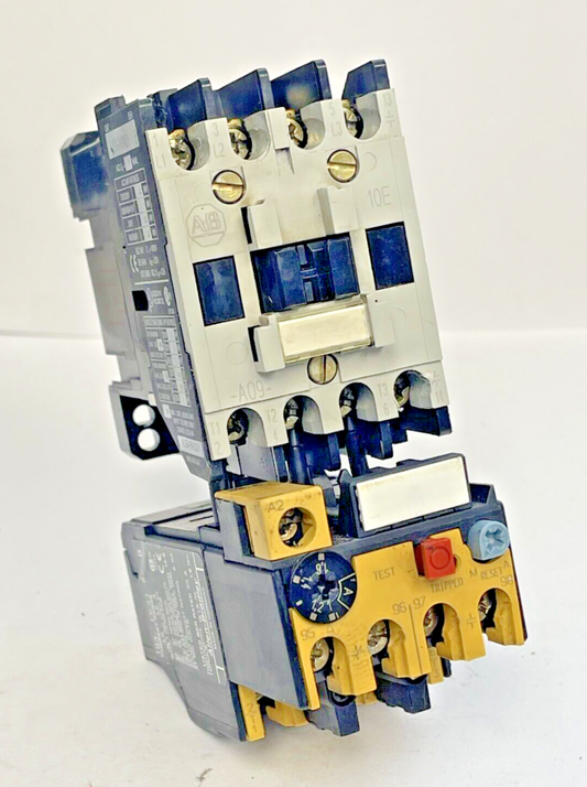 ALLEN BRADLEY - 100-A09ND3 SER. B CONTACTOR & 193-BSB 16 SER. B RELAY