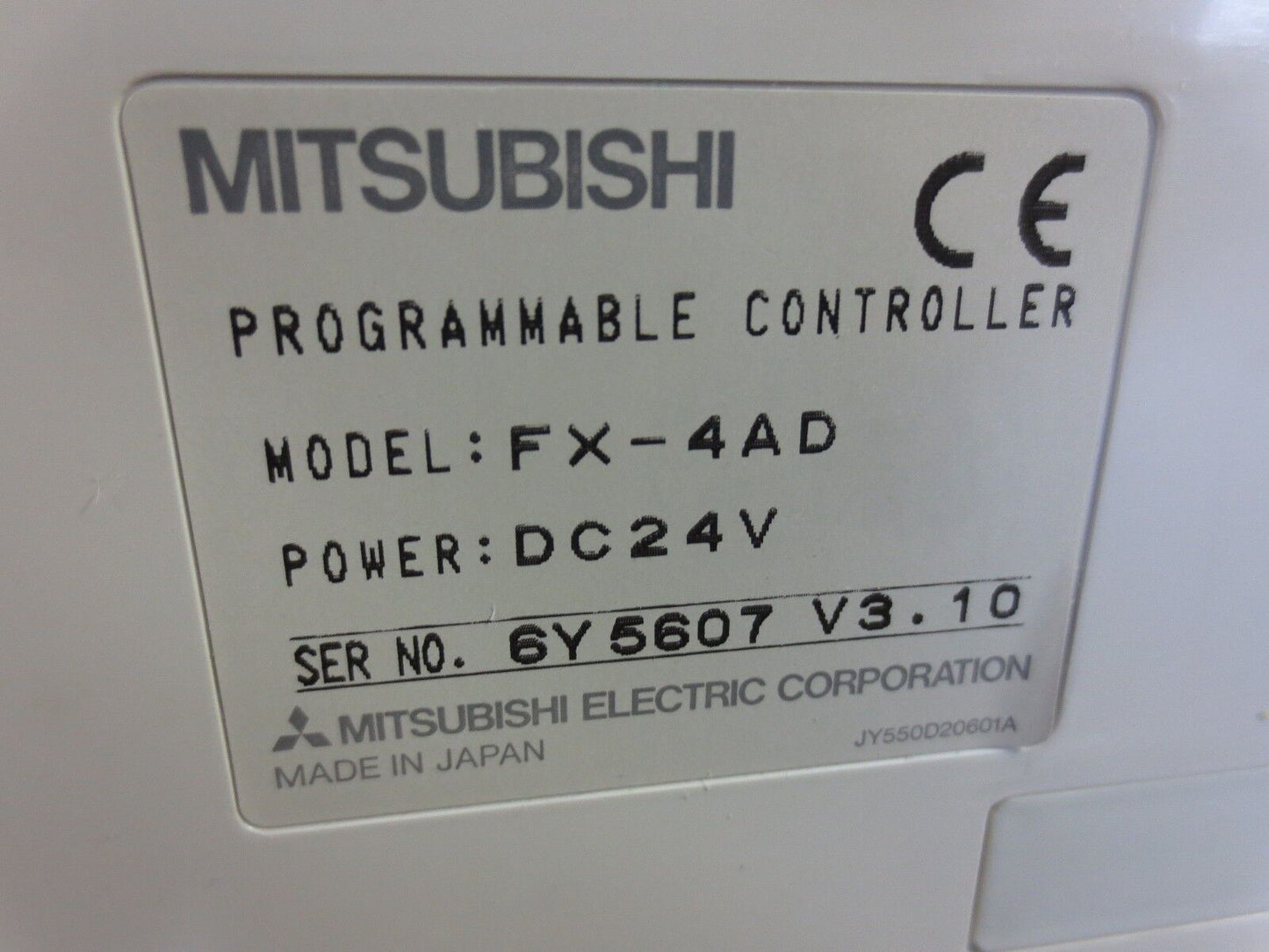 MITSUBISHI FX-4AD PROGRAMMABLE CONTROLLER - 24VDC - SHIPS from U.S.