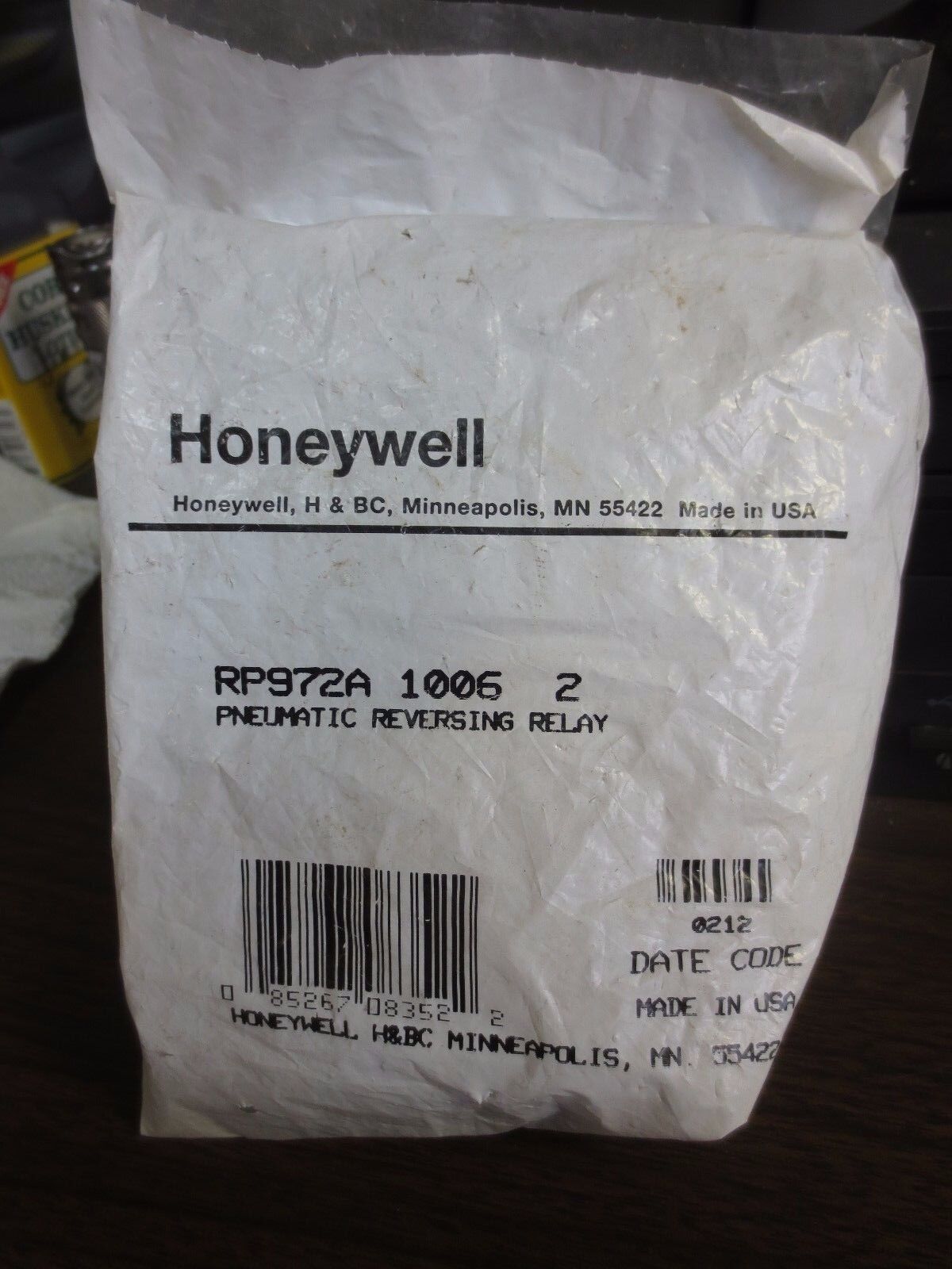 HONEYWELL RP6972A 1006 2 PNEUMATIC REVERSING RELAY - NEW SURPLUS