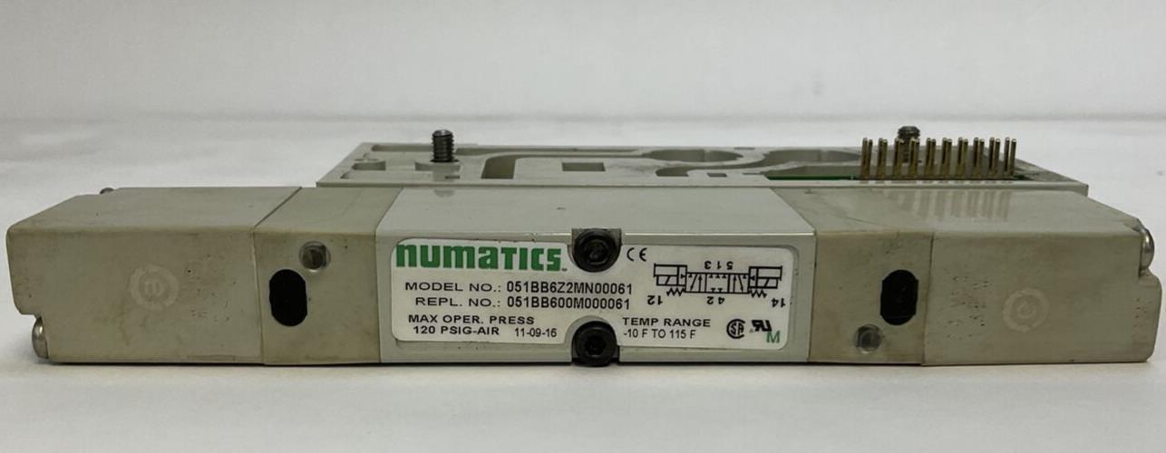 NUMATICS 051BB6Z2MN00061 SOLENOID VALVE 120 PSIG-AIR -10F TO 115F