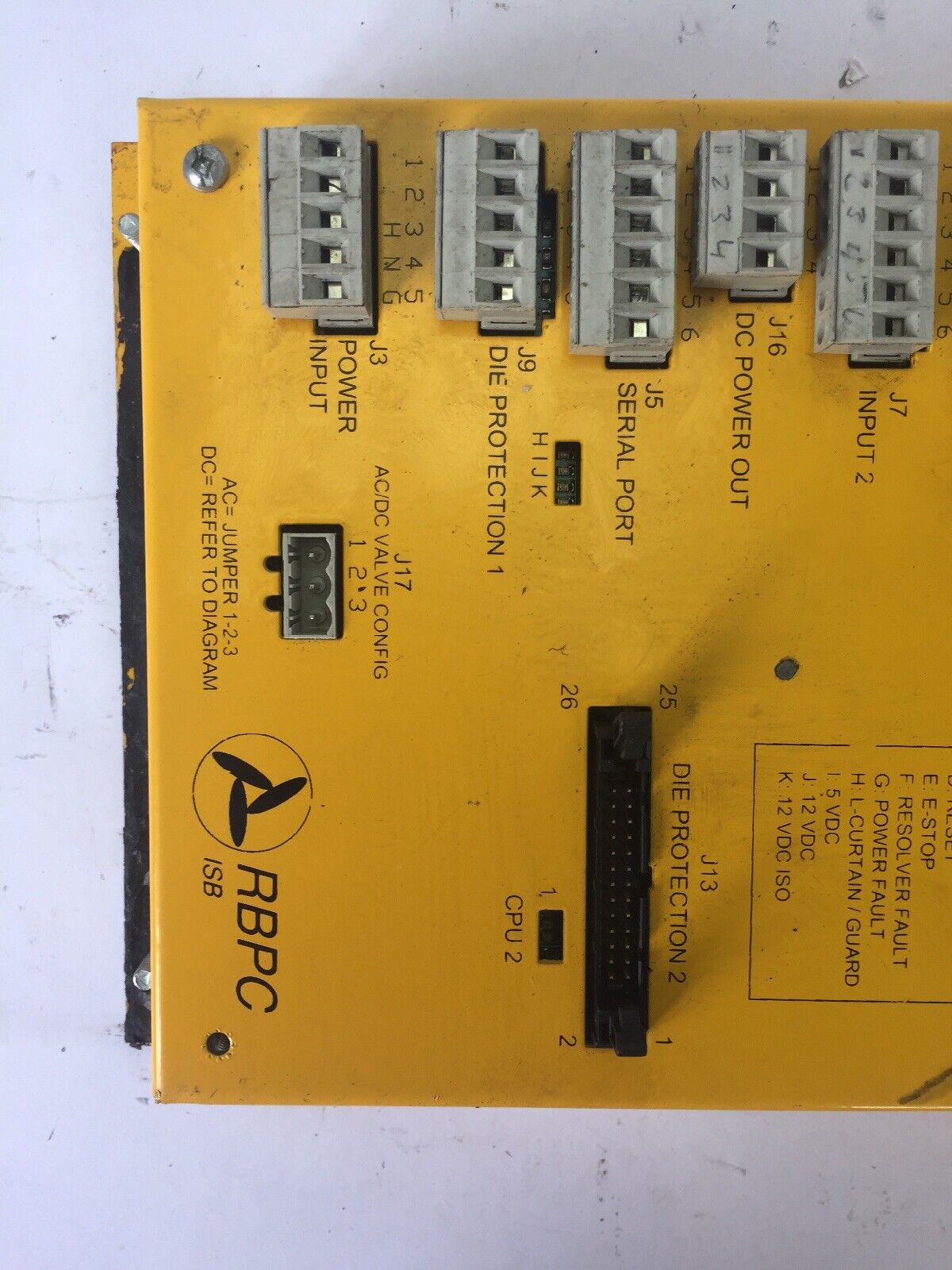 ISB RESOLVER BASED PRESS CONTROL RBPC AC INPUT 75-240VAC @ 60 CYCLES *NO KEY*