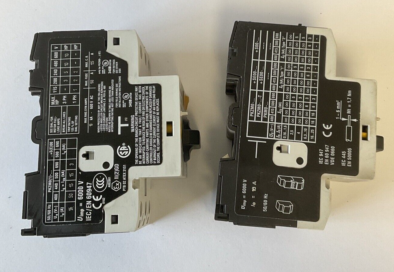 MOELLER PKZM0-16 MOTOR CIRCUIT BREAKER SER2&4 16A ***LOTOF2***