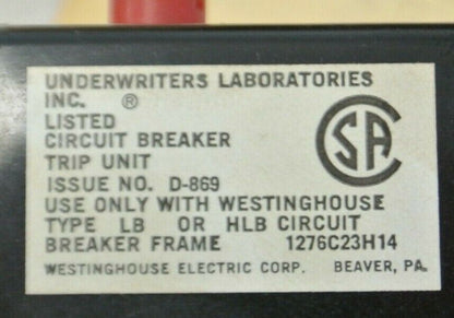 WESTINGHOUSE HLB3350T TRIP UNIT / for AB DE-ION CIRCUIT BREAKER  / NEW SURPLUS