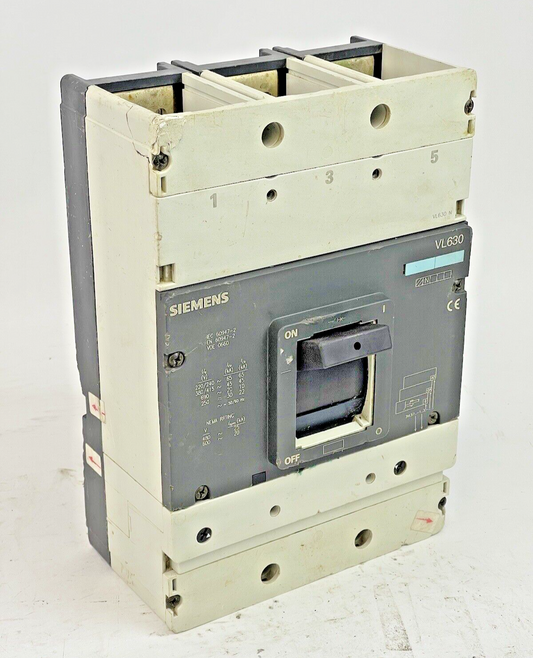 SIEMENS - 3VL5763-1AA36-0AA0 - CIRCUIT BREAKER - VL630-3 PH/630 A/3 POLE/630 VAC