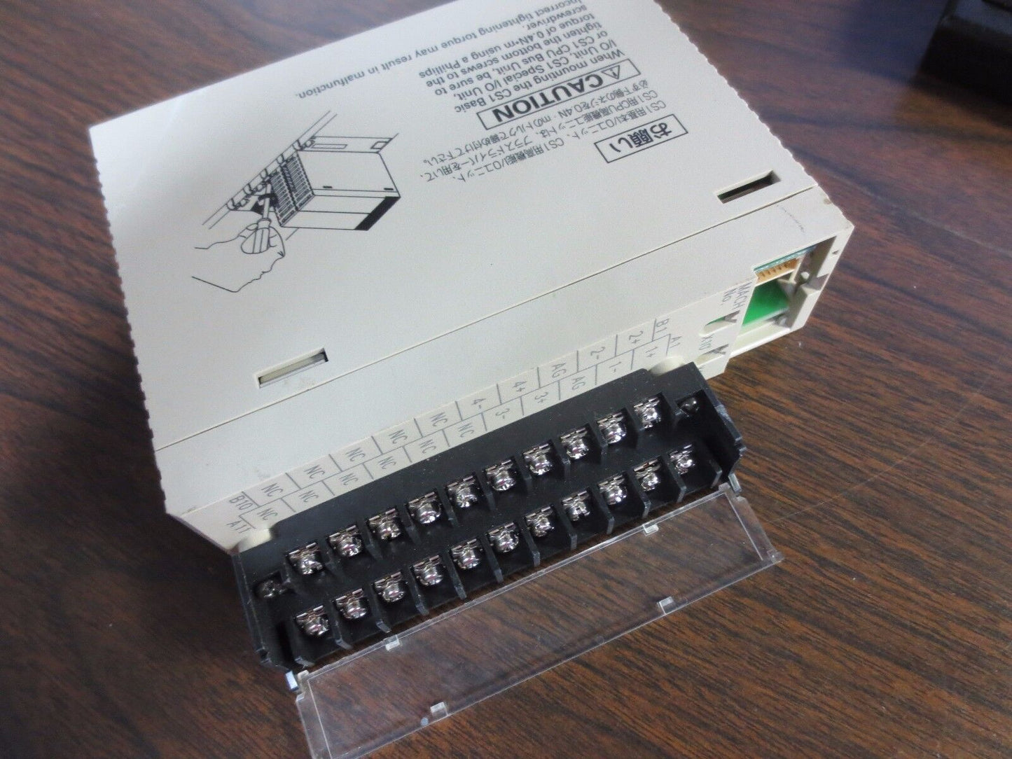 OMRON CS1W-AD041-V1 A/D UNIT - PLC ANALOG I/O MODULE - 4PT, MISSING "SCREEN"