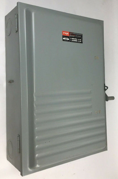 FEDERAL PACIFIC GENERAL DUTY SAFETY SWITCH 3222 200AMP 240VAC/250VDC