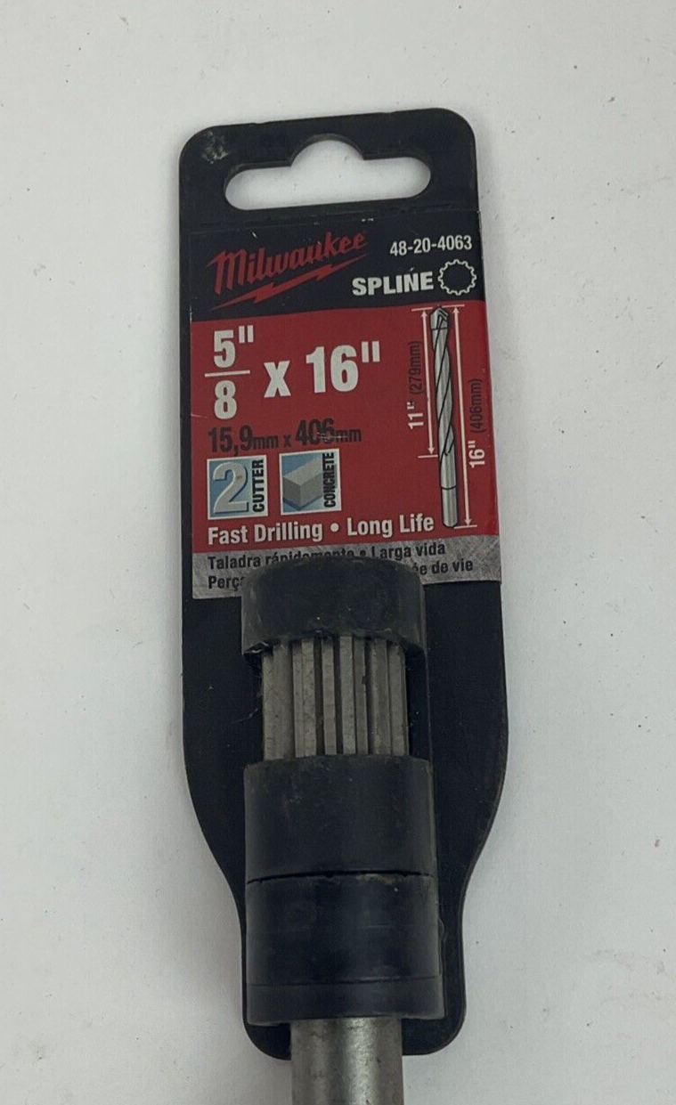 MILWAUKEE 48-20-4063 DRILL BIT 5/8" X 16" SPLINE