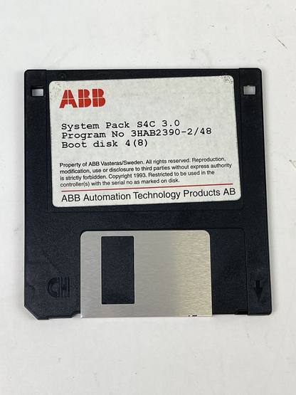 ABB ROBOTICS - 64A-01634- RobotWare - 4 DISKS - SYSTEM PACK S4C 3.0 - SEE DESC.