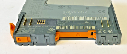 B&R X20 D0 9322 DIGITAL OUTPUT PLC REV.IO / X20 BM 11 REV. G0 BASE