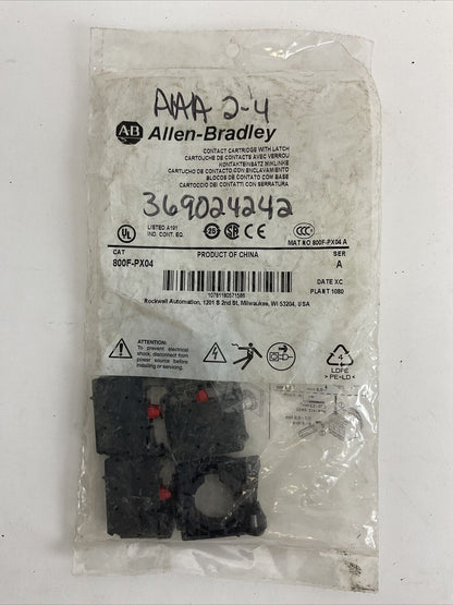 ALLEN BRADLEY 800F-PX04 CONTACT CARTRIDGE WITH LATCH SER A
