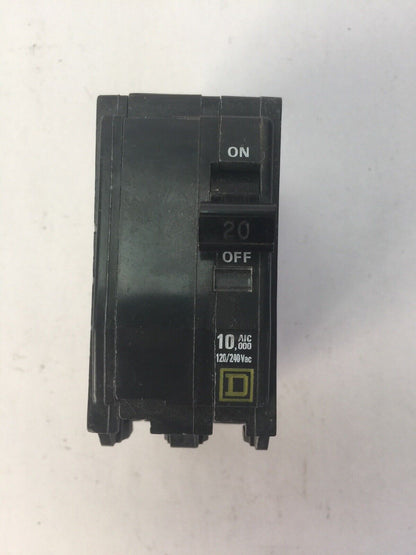SQUARE D QO220 CIRCUIT BREAKER 20AMP 2 POLE 120/240VAC