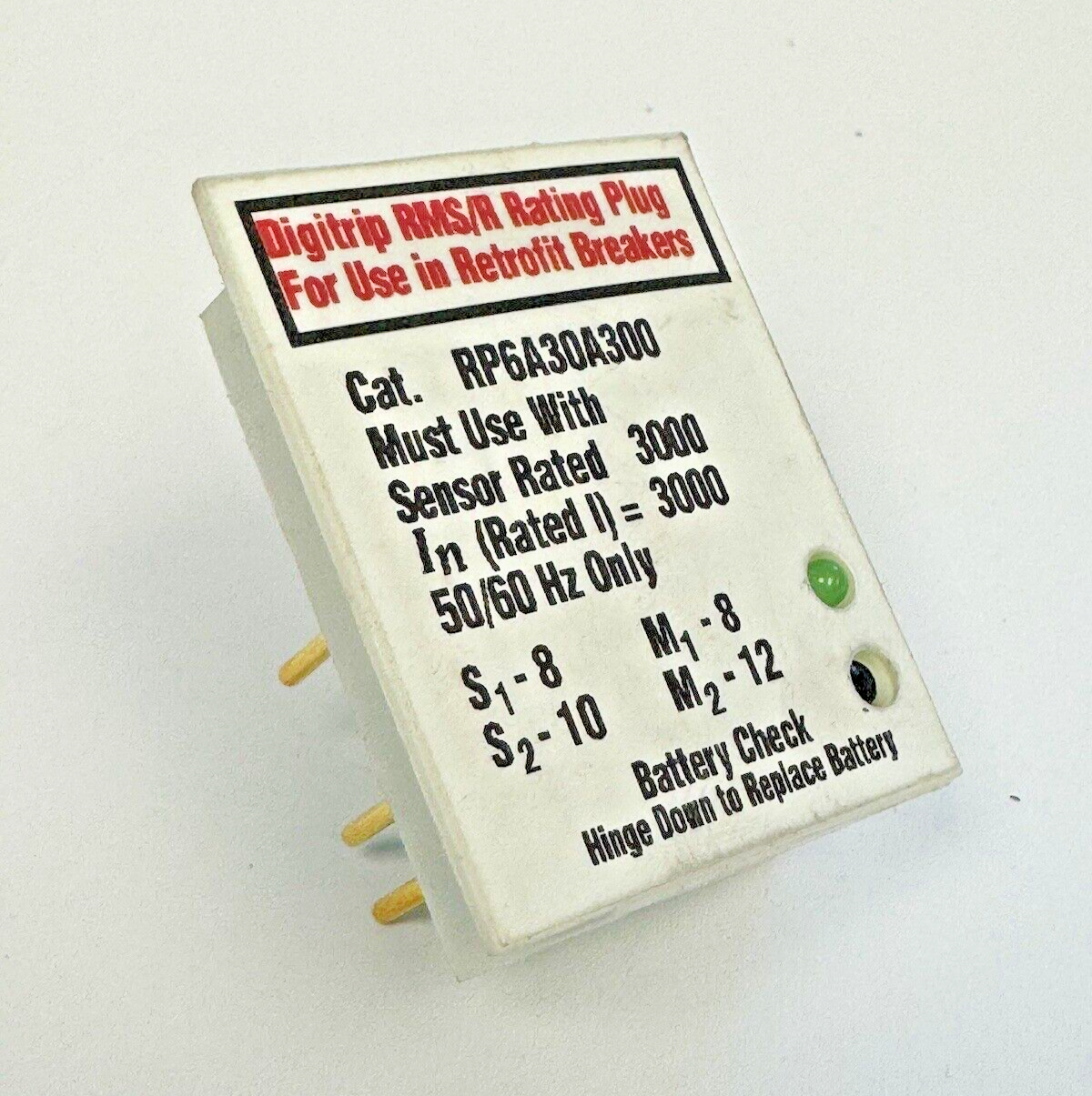 CUTLER-HAMMER - RP6A30A300 - RATING PLUG - DIGITRIP RMS/R FOR RETROFIT - 300 AMP