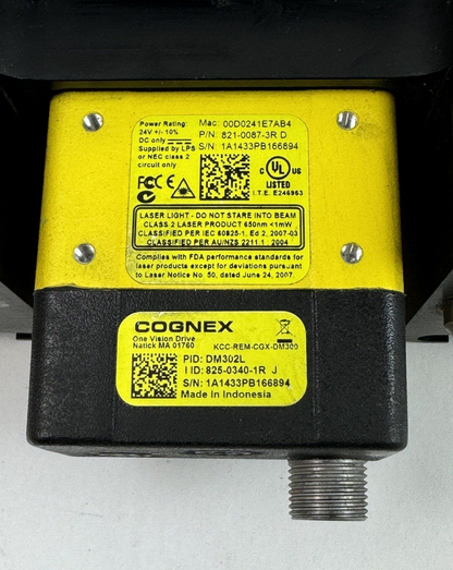 COGNEX - 821-0087-3R D, ODDM-300-850, DM302L - SMART VISION LIGHTS BARCODE READ