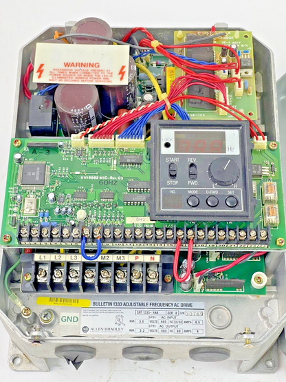 ALLEN BRADLEY - 1333-YAB SERIES B ADJUSTABLE FREQUENCY AC DRIVE 3.6kVA 460V 3PH