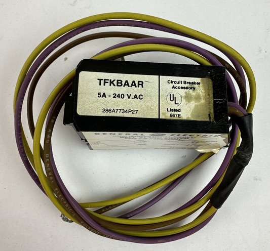 GE TFKBAAR BELL ALARM SWITCH F225 C/B ACCESSORY 5A 240VAC