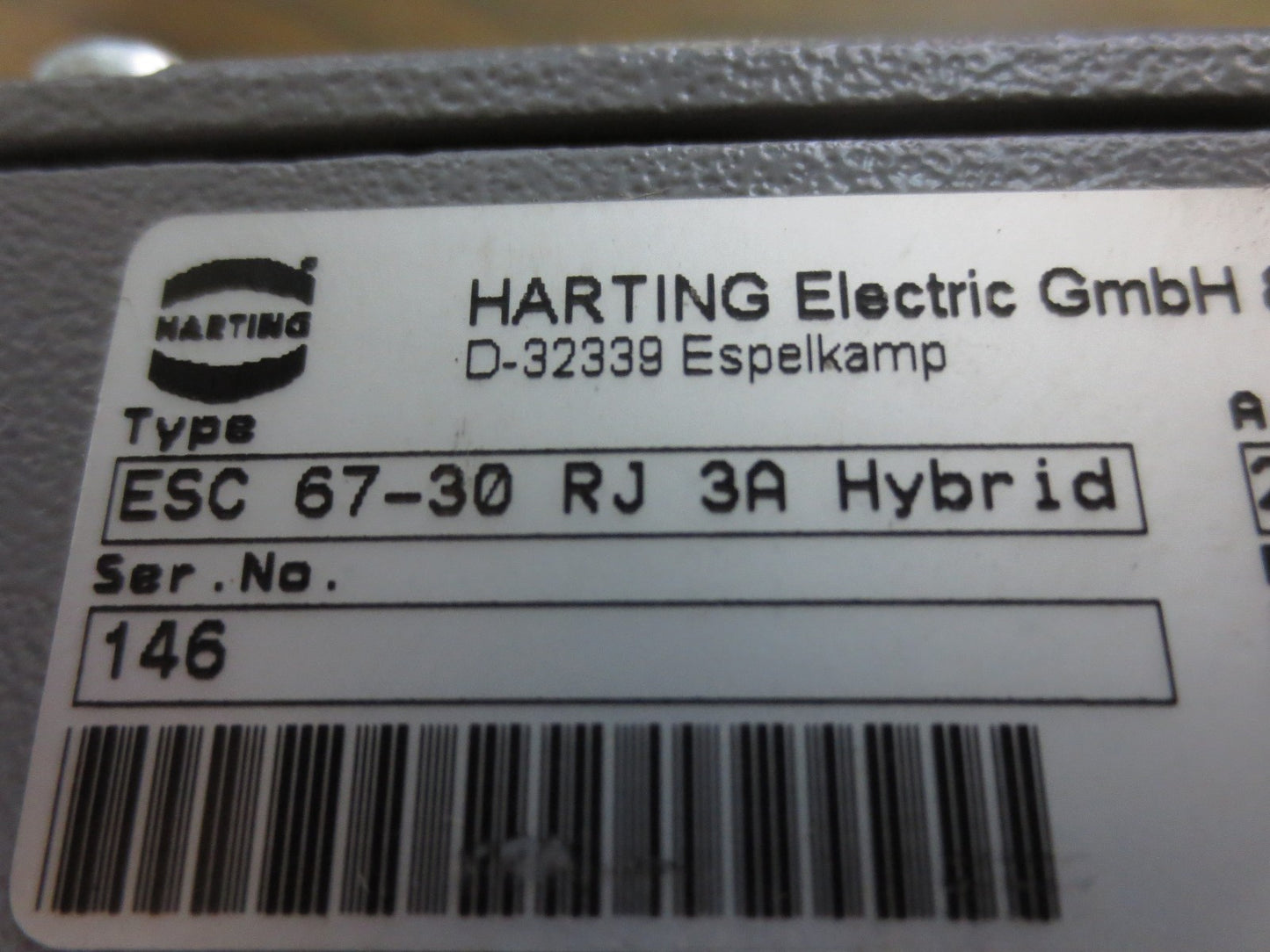HARTING ESC 67-30 TP08 RJ 3A HYBRID ETHERNET SWITCH - 24VDC / 250mA