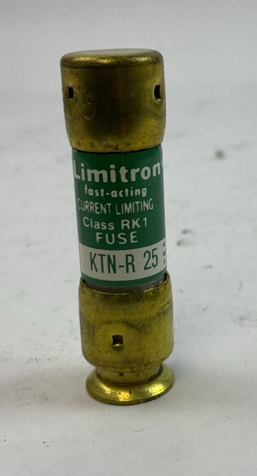 BUSS LIMITRON KTN-R 25 FAST ACTING FUSE 25AMP 250VAC CLASS RK 1 (LOT OF 8)