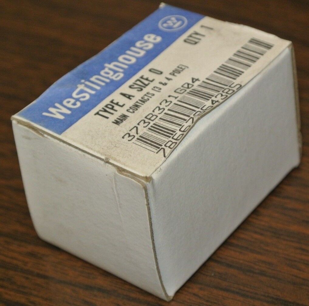 WESTINGHOUSE 373B331G04 / MAIN CONTACTS / 3 & 4 POLE / TYPE A SIZE 0 NEW SURPLUS